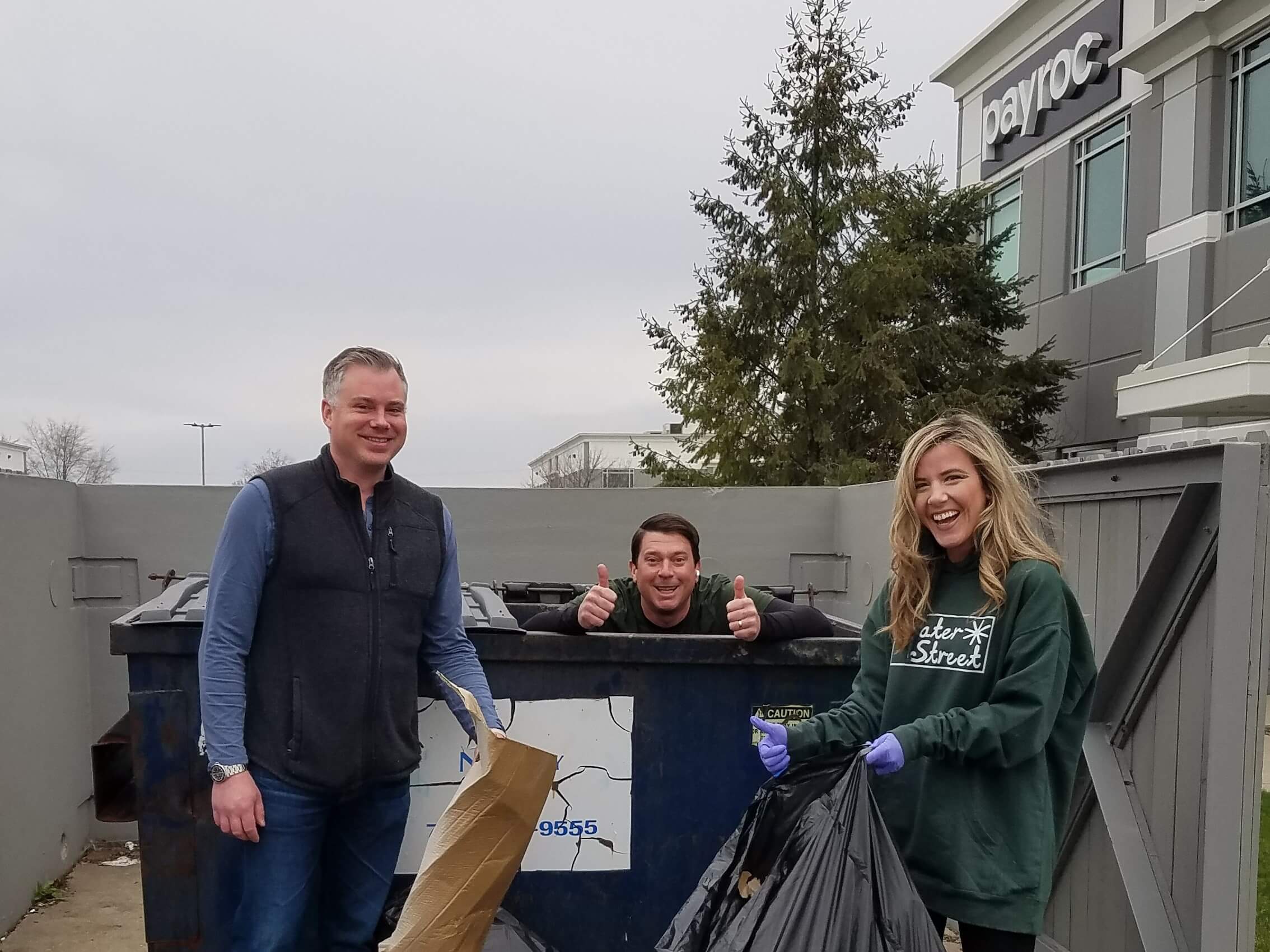 For Earth Day, Our Tinley Park office celebrated by doing garbage pick-up!